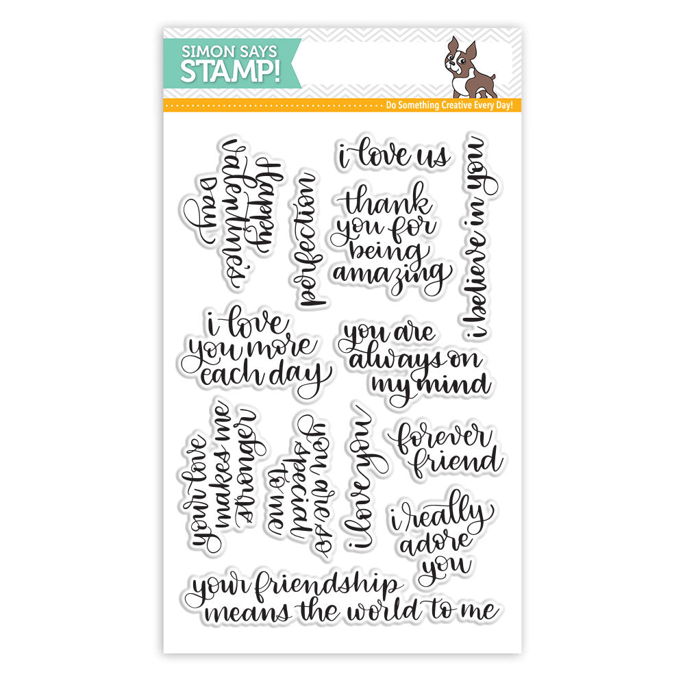Simon Says Clear Stamps HANDWRITTEN LOVE sss101804
