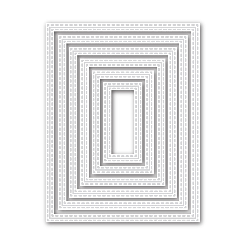 Simon Says Stamp Stitched Rectangles Wafer Dies SSSD111455