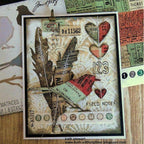 Tim Holtz Sizzix Vault Lovebirds Thinlits Dies 666566 feathers | color-code:ALT04