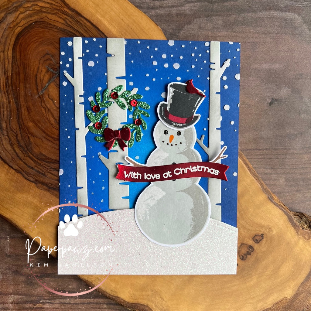 Kitchen Sink Stamps SNOWMEN kss021 With Love Christmas Card | color-code:ALT07
