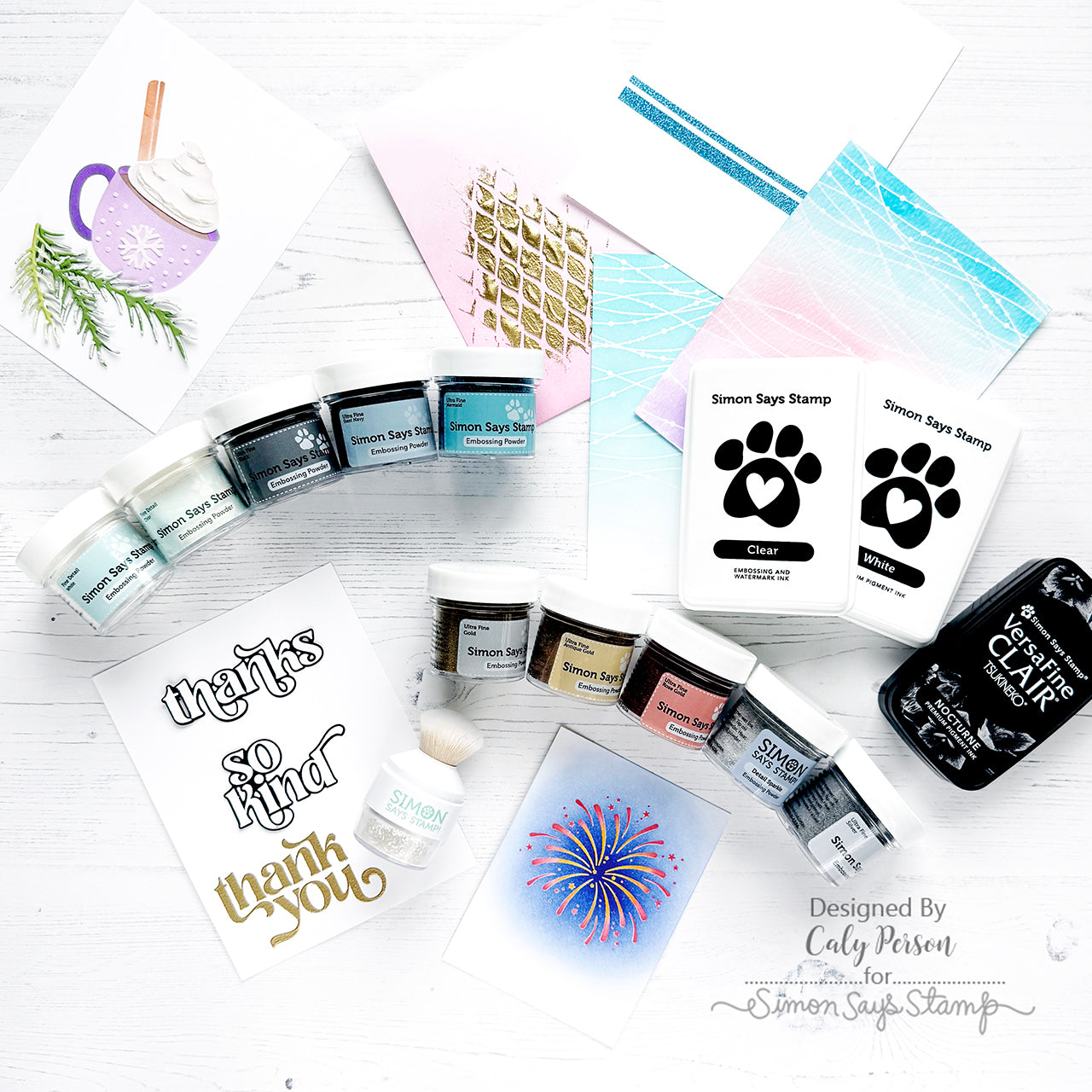 Simon Says Stamp Nocturne Black VersaFine Clair Ink Pad ink101
