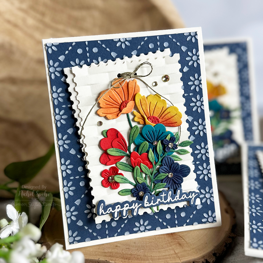 Simon Says Stamp Iceland Poppies Wafer Dies s938 Sunny Vibes Birthday Card | color-code:ALT06