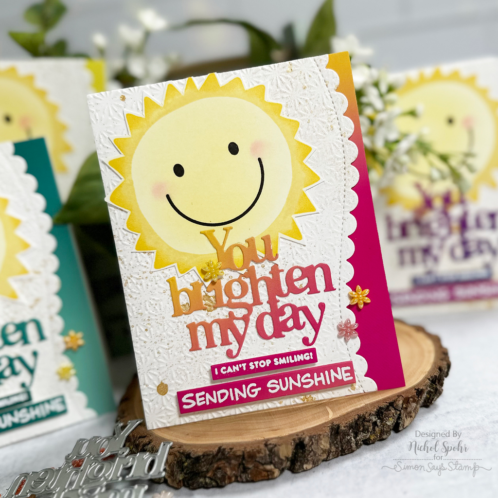 Simon Says Stamp You Brighten My Day Wafer Dies 1088sd You Brighten My Day Card | color-code:ALT05