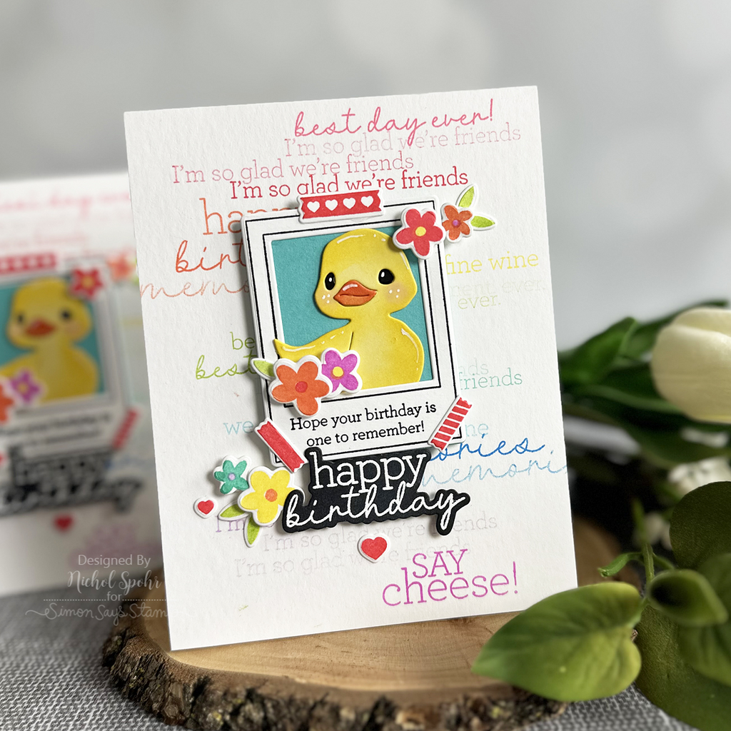 CZ Design Stamps and Dies Modern Scrapbook set981ms Birthday Card | color-code:ALT15