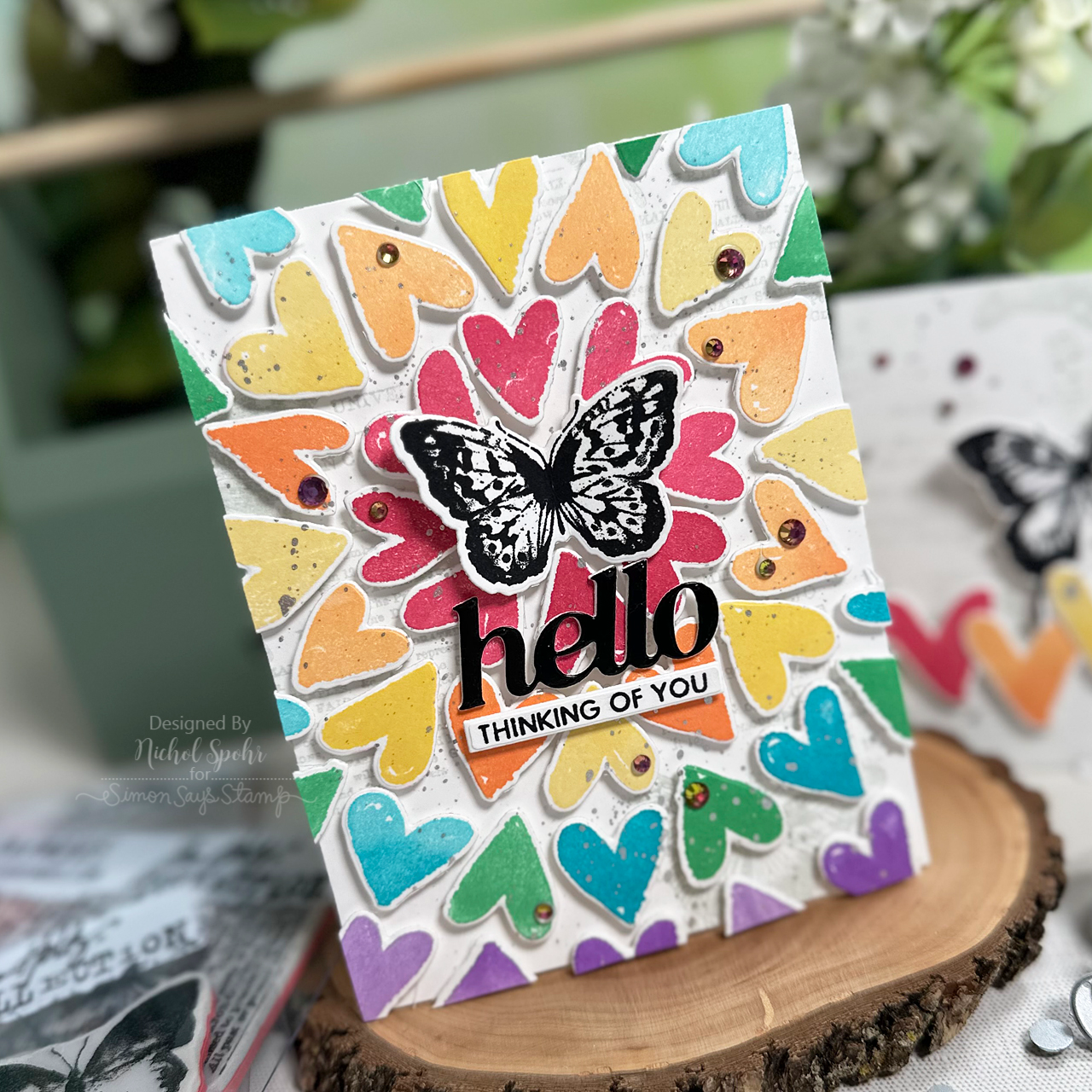 Simon Says Stamp Tim Holtz Watercolor Bundle setwc24 Hello Card | color-code:ALT07