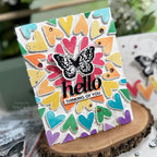 Tim Holtz Cling Rubber Stamps Pennants cms330 hello | color-codeALT01