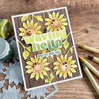 Tim Holtz Distress Watercolor Pencils SET 3 Ranger tdh76643 Watercolored Sunflower Card | color-code:ALT2