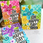 Tim Holtz Distress Grit Paste Opaque Ranger tda71792 Floral Happy Birthday Cards | color-code:ALT09