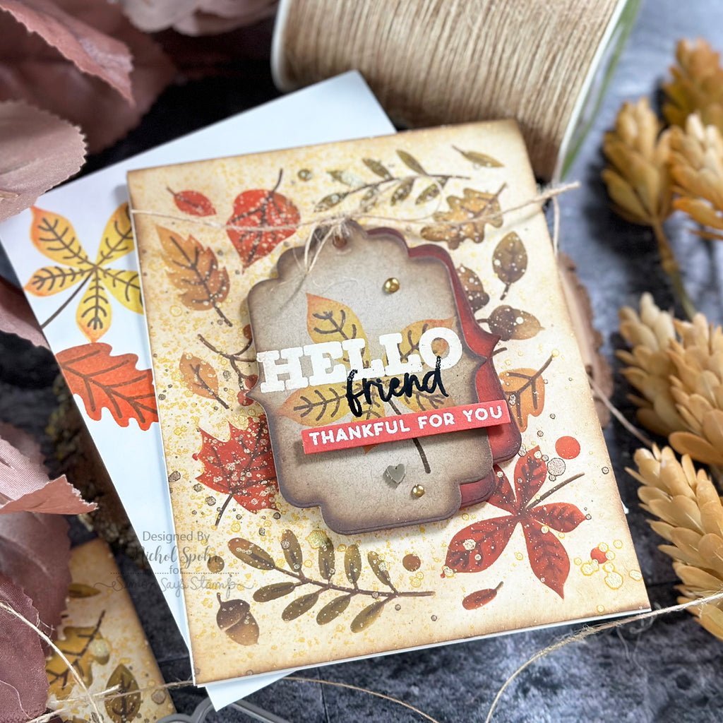 Tim Holtz Distress Crooked Broomstick Mica Stain Ranger Fall Leaves Stencil Layering | color-code:ALT02
