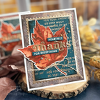 Simon Says Stamp Set of 4 Stencils Red Maple 1102mtc Gratitude Card | color-code:ALT16