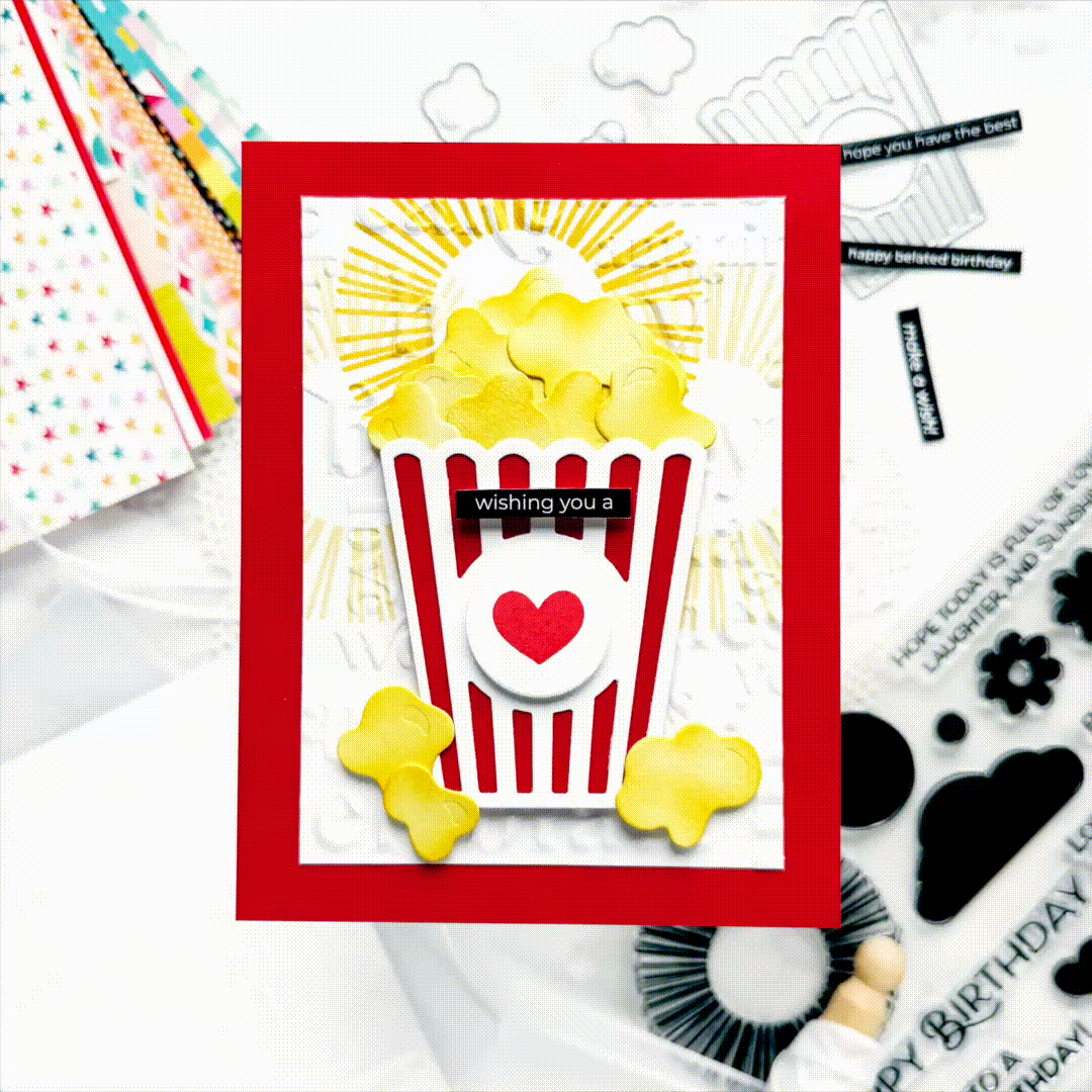 Simon Says Stamp Poppin' Corn Wafer Dies 1454sd
