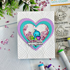Simon Says Stamp Embossing Folder Wirework Hearts sf583 Heart to Heart