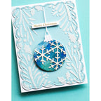 Memory Box Merry Christmas Foil Greetings White Tabs st026