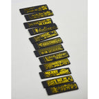 Memory Box Christmas Magic Labels Black Foil Tabs st037