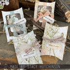 Tim Holtz Sizzix Vault Pillow Box and Bag Thinlits Dies 666568 hello friend
