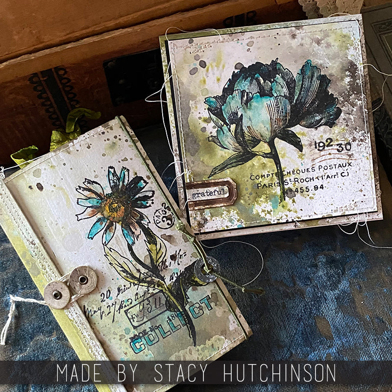 Tim Holtz Embroidery Stamps with Simon Says Stamp Dies Bundle setem24