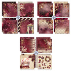 3Quarter Designs Sugarplum Wreath 8x8 Paper Pack 3q-pp8-sugarplumwreath sheets