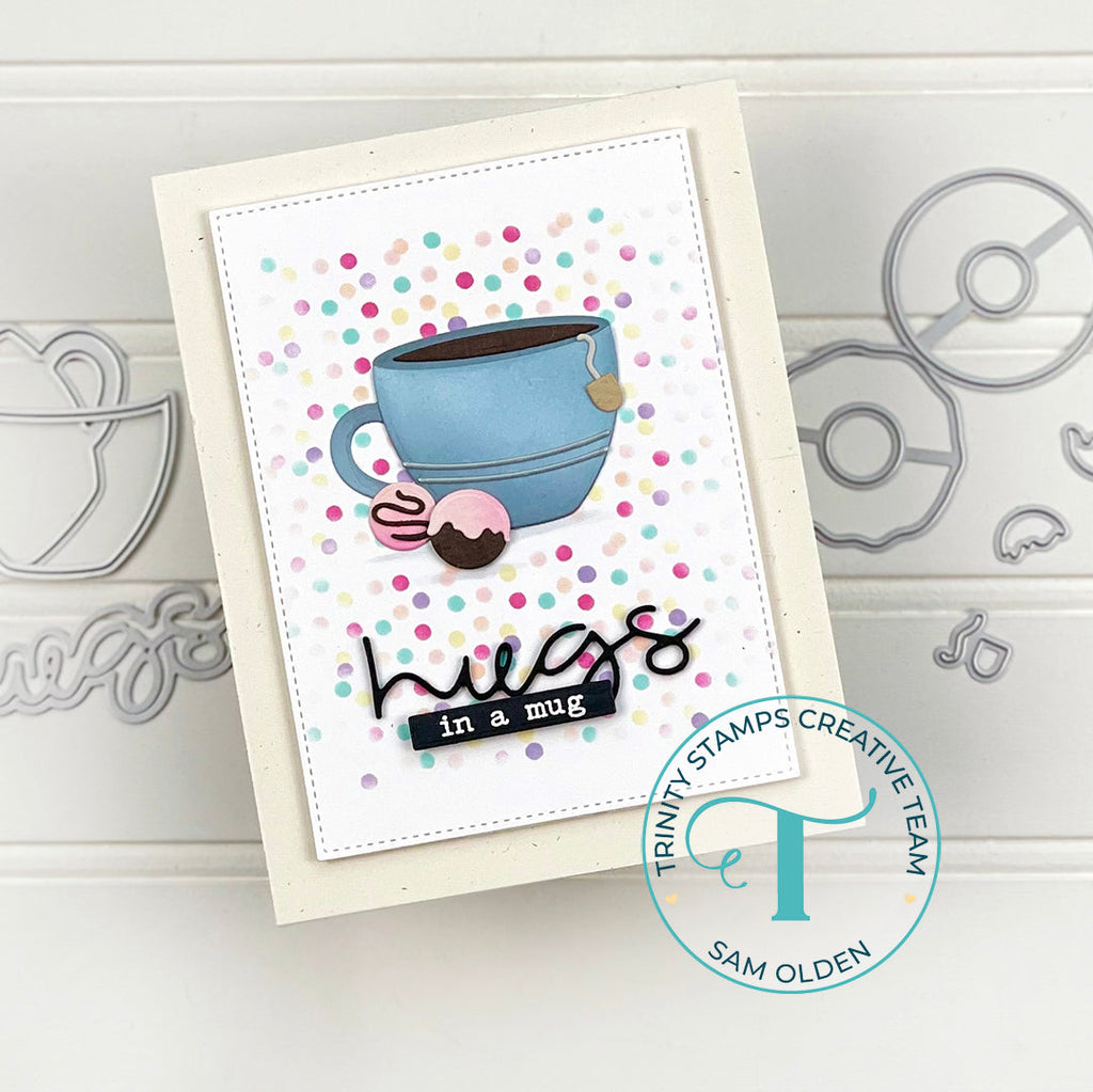 Trinity Stamps Tiny Teacup Die Set tmd-277 Hugs In A Mug Card
