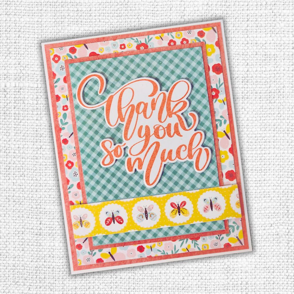 Paper Rose Happy Moments Basics 6x6 Paper 34962 thank you