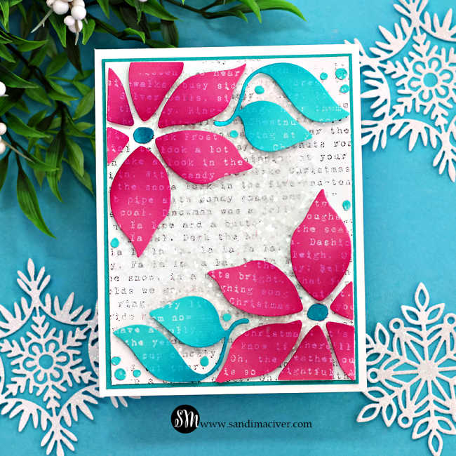 Simon Says Stamp Poinsettia Cover Wafer Die 1425md And Everything Nice Christmas Card | color-code:ALT06