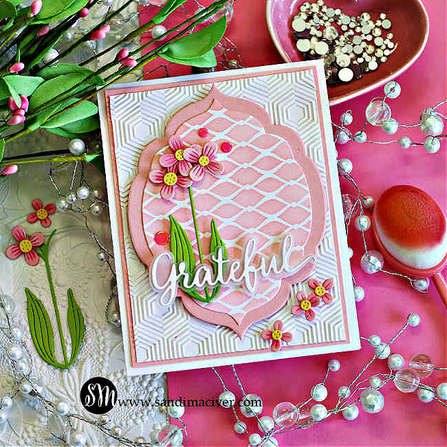 Simon Says Stamp Poised Primula Wafer Dies s992 You Are My Favorite Grateful Card | color-code:ALT08