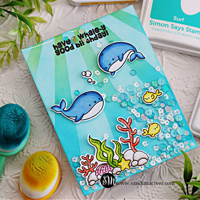 Simon Says Stamps and Dies Get Whale Soon set952gw Rain or Shine Birthday Card | color-code:ALT04
