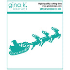 Gina K Designs SANTA SILHOUETTE Die die0274
