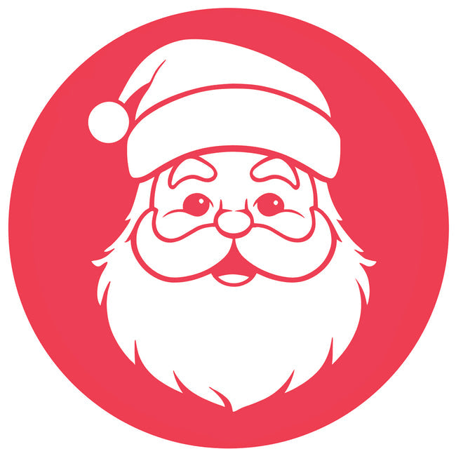 Santa Claus Red Wax Seal Set Of Christmas And New Year Seals Stock