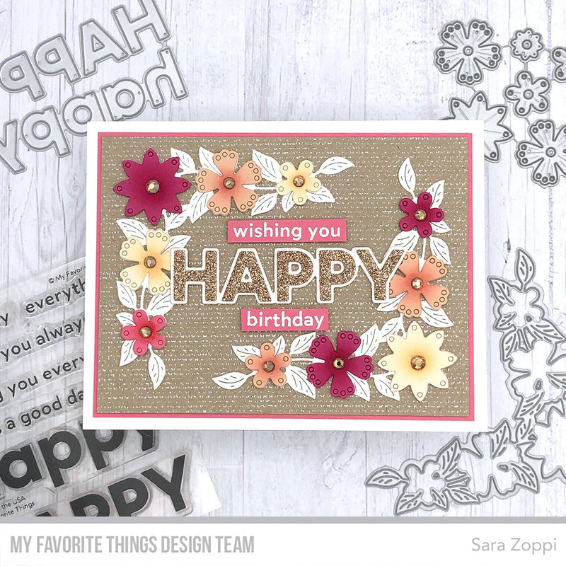 My Favorite Things Happy Everything Clear Stamps cs797 Burlap Background | color-code:alt2