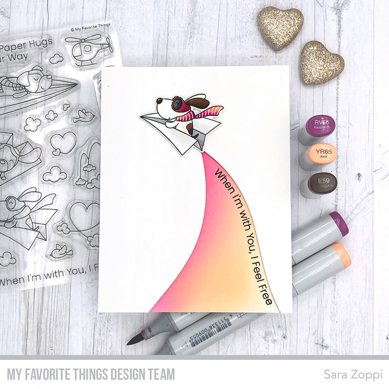 My Favorite Things Paper Planes Clear Stamps cs850 I Feel Free | color-code:alt2