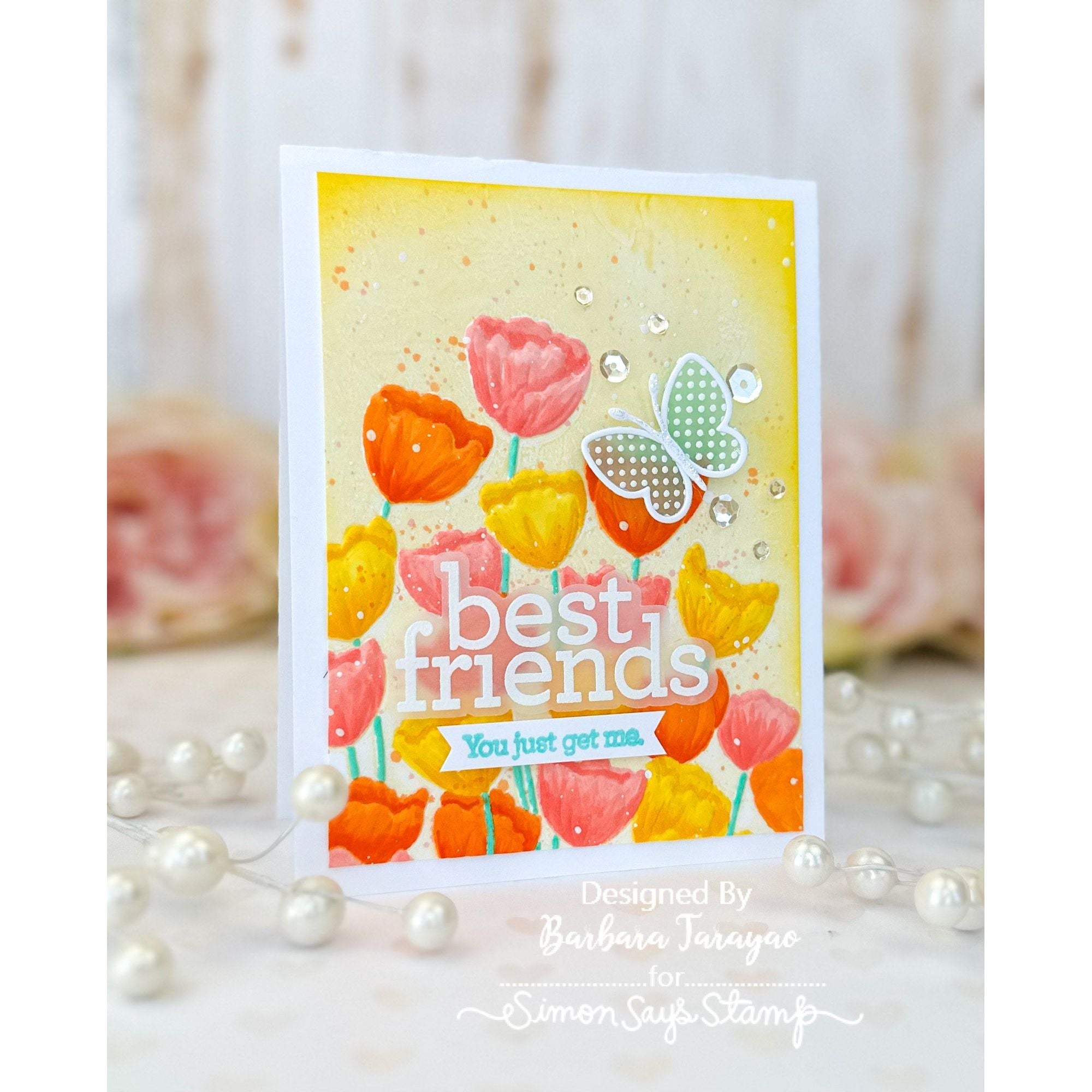 CZ Designs Sassy Friend Wafer Dies czd213c Stamptember Friend Card | color-code:ALT01