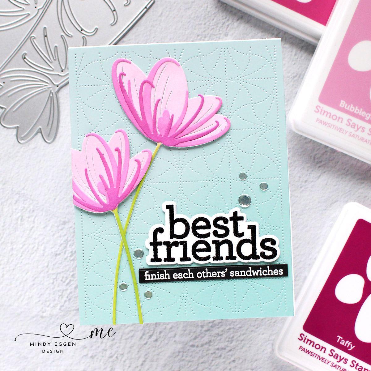 CZ Designs Sassy Friend Wafer Dies czd213c Stamptember Friend Card
