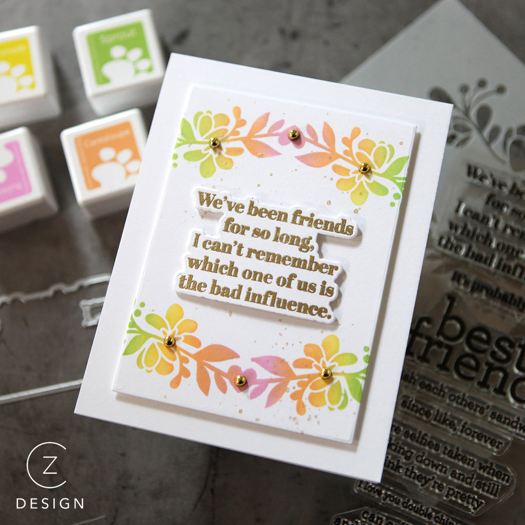 CZ Design Clear Stamps Sassy Friends cz281c Stamptember Friends Card | color-code:ALT02