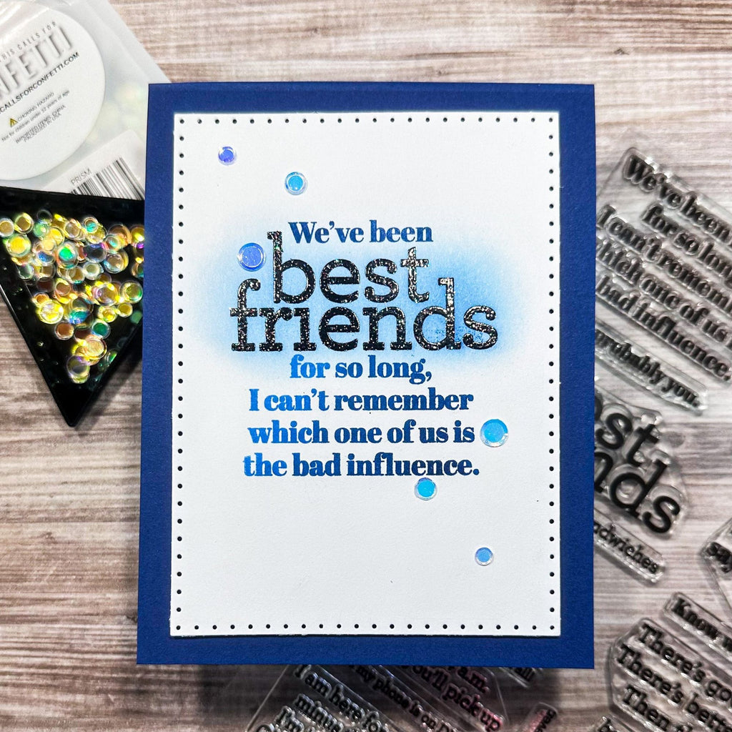 CZ Design Clear Stamps Sassy Friends cz281c Stamptember Friends Card