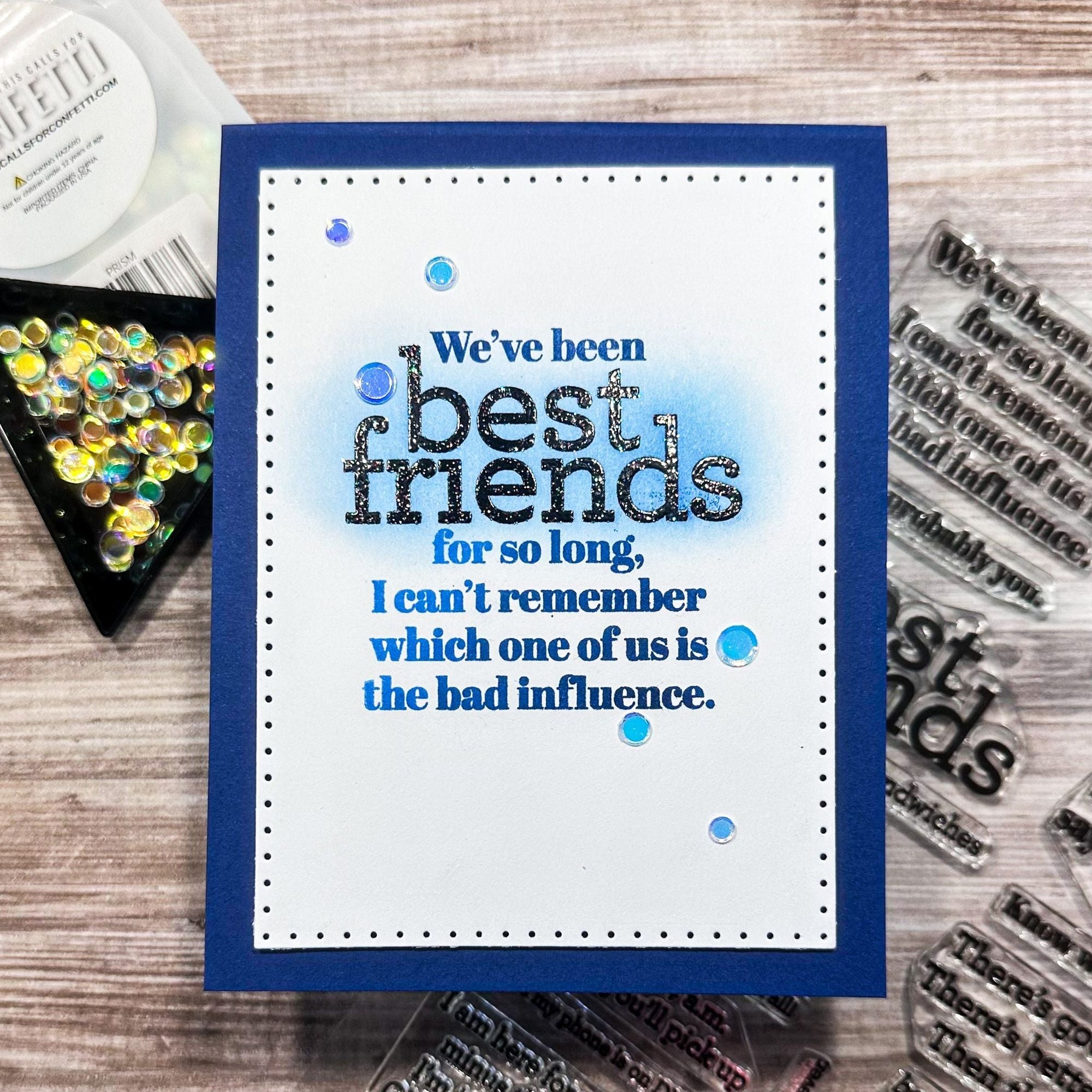 CZ Design Clear Stamps Sassy Friends cz281c Stamptember Friends Card