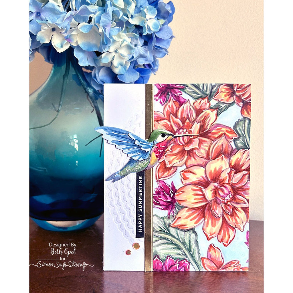 Simon Says Stamp Scalloped Circles Wafer Dies 8022sd Friend Like You Summer Card