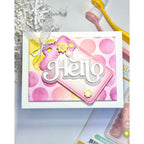 Simon Says Stamp Scalloped Floral Tag Wafer Dies s1022 You Are My Favorite Hello Card