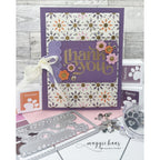 Simon Says Stamp Scalloped Floral Tag Wafer Dies s1022 You Are My Favorite Thank You Card