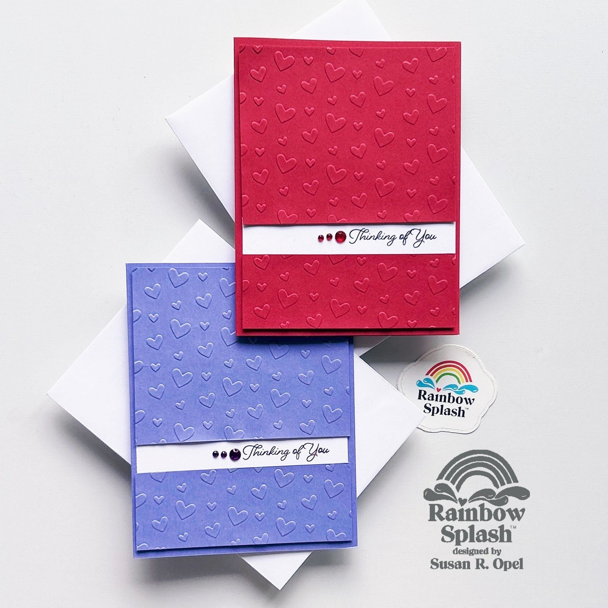 Rainbow Splash Cardstock Scarlet rsc3 Thinking of You Cards | color-code:ALT02