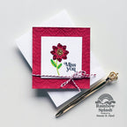 Rainbow Splash Cardstock Scarlet rsc3 Miss You Card | color-code:ALT01