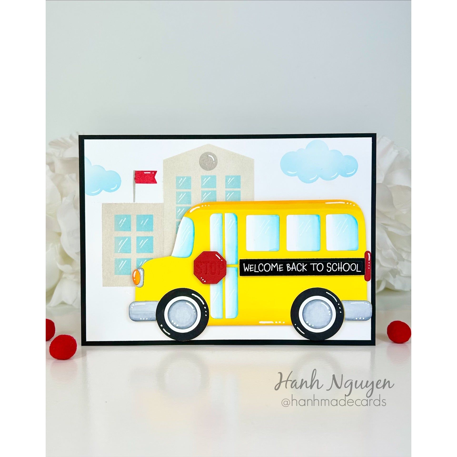 Simon Says Stamp Stencil Schoolhouse 1094st Happy Camper Bus Card | color-code:ALT04