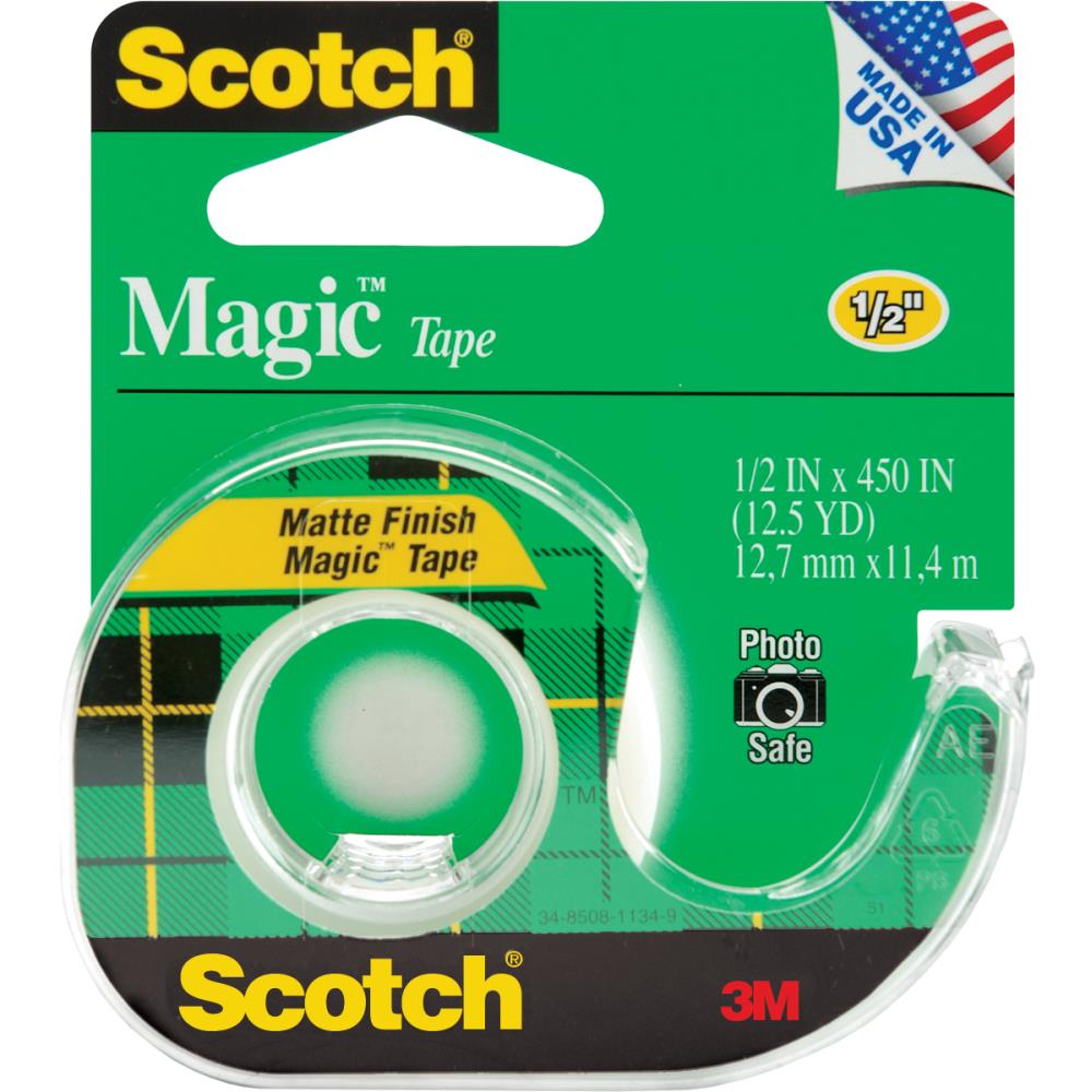 Scotch 3M Magic Tape 0.5 x 450 Inches 104-3M