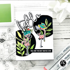 Alex Syberia Designs Paradise Birds Clear Stamp Set asdsta59 Hello