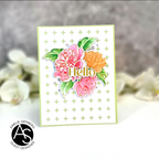 Alex Syberia Designs Tiny Crosses Cover Die asdd66 Floral Hello