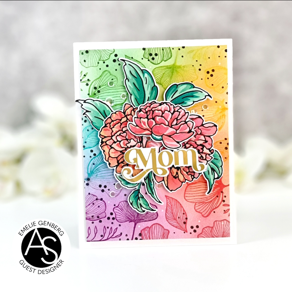 Alex Syberia Designs Happy Blooms Clear Stamp Set asdsta57 Mom