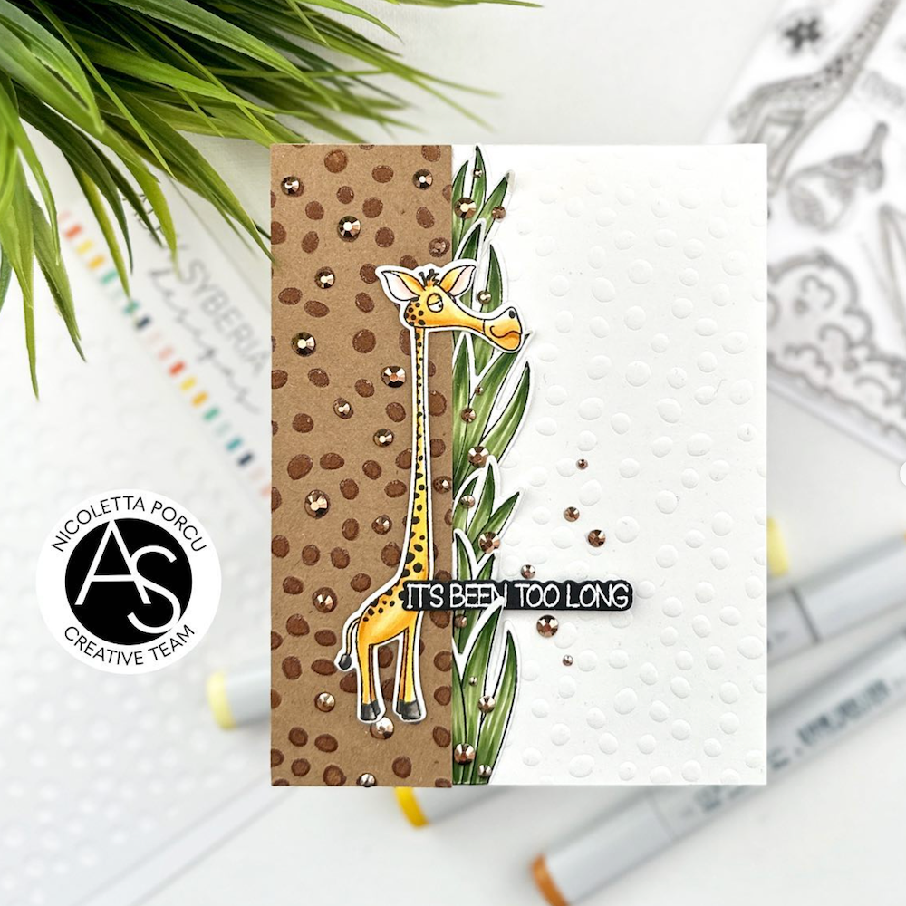 Alex Syberia Designs Giraffe-ic Friends Clear Stamp Set asdsta4644 Too long