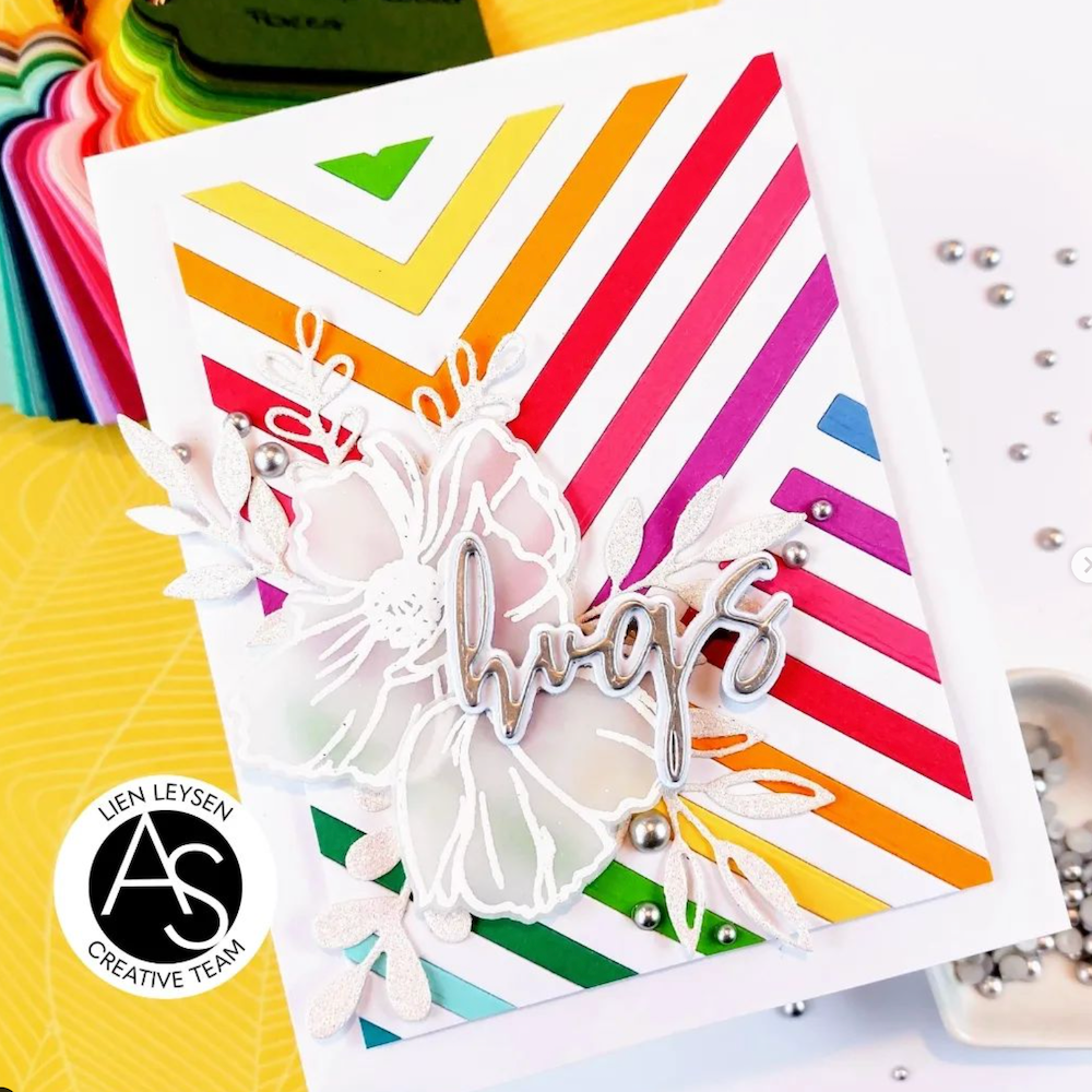 Alex Syberia Designs Cindy Lou's Poppies Die Set asdcd38 Floral hugs