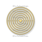 La-La Land Crafts Nested Stitched Circles Dies 8091