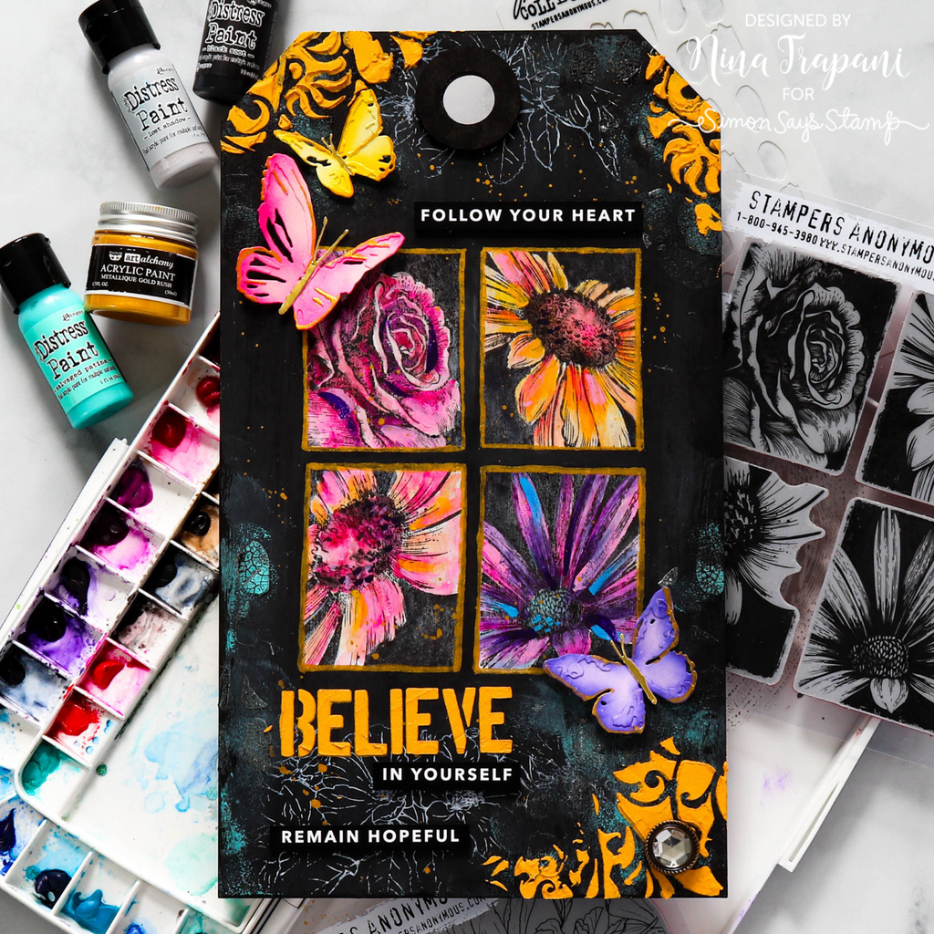 Tim Holtz Idea-ology FANCIFUL BUTTONS Accoutrements th92873 Believe | color-code:ALT02