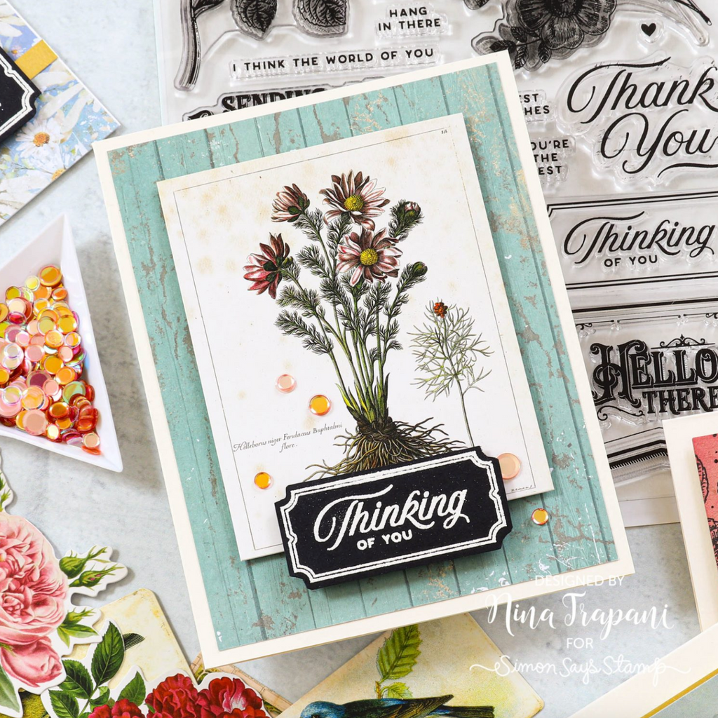 Tim Holtz Idea-ology Organic Layers th94316 Thinking of you